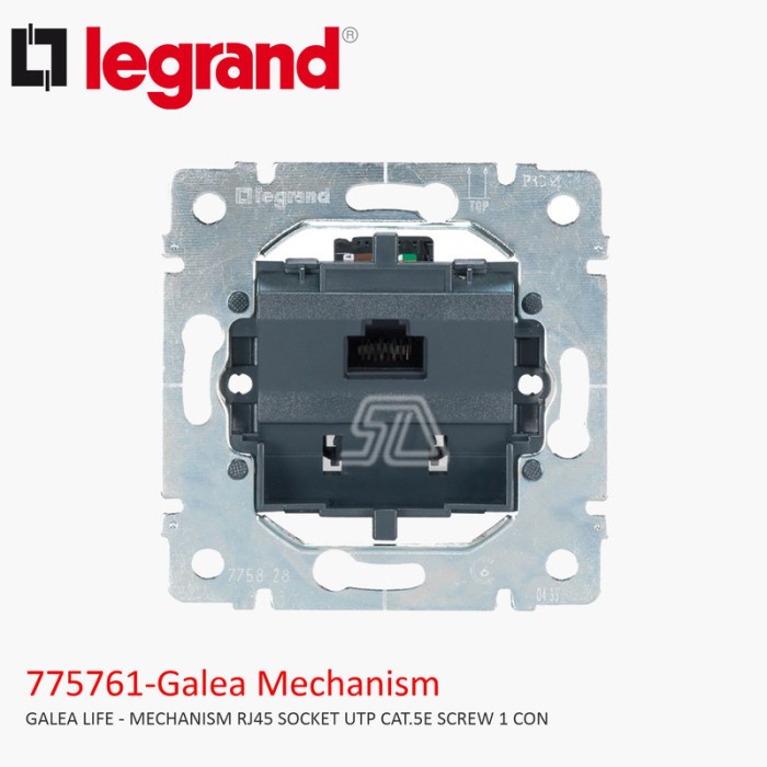 Jual LEGRAND GALEA LIFE MECHANISM RJ45 SOCKET UTP CAT.5E SCREW 1 CON ...