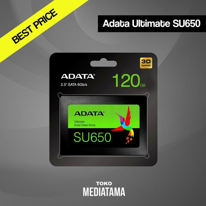 Jual Hardisk Internal SSD Adata Ultimate SU650 120GB 240GB