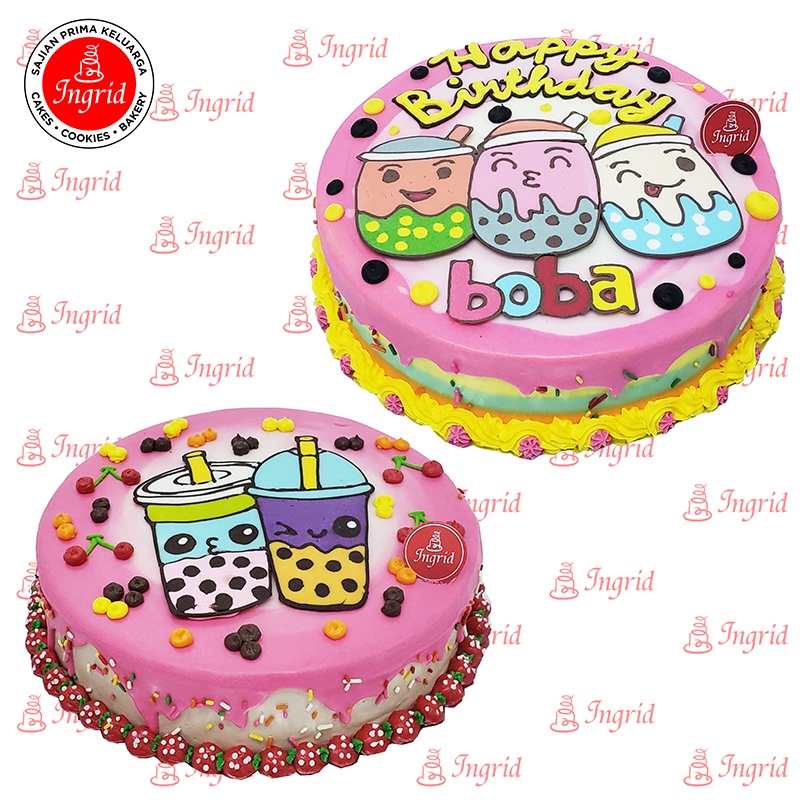 Jual Kue Ulang Tahun BOBA / Kue Ultah Anak / Birthday Cake / Kue BOBA