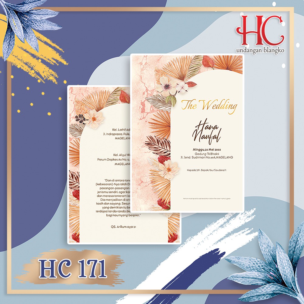 Jual Blangko Undangan HC 171 (Free File Setting Corel) | Shopee Indonesia