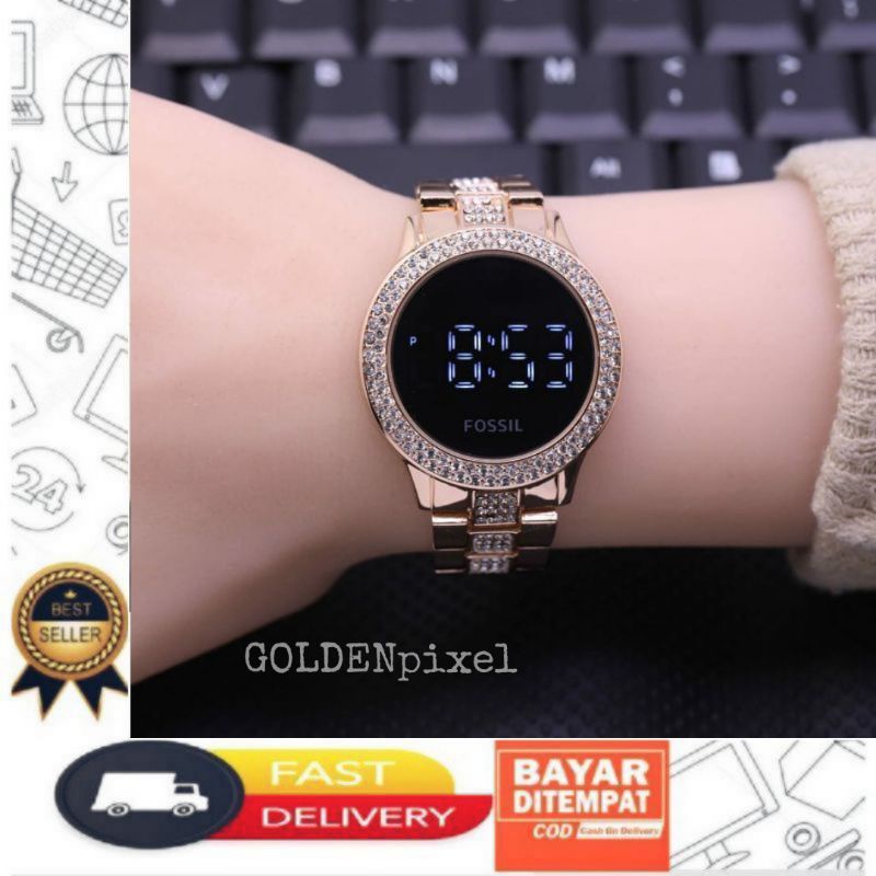 Jual JAM TANGAN WANUTA FOSS DIGITAL DIAMOND TOUCHSCREEN STAINLESS STEEL ...