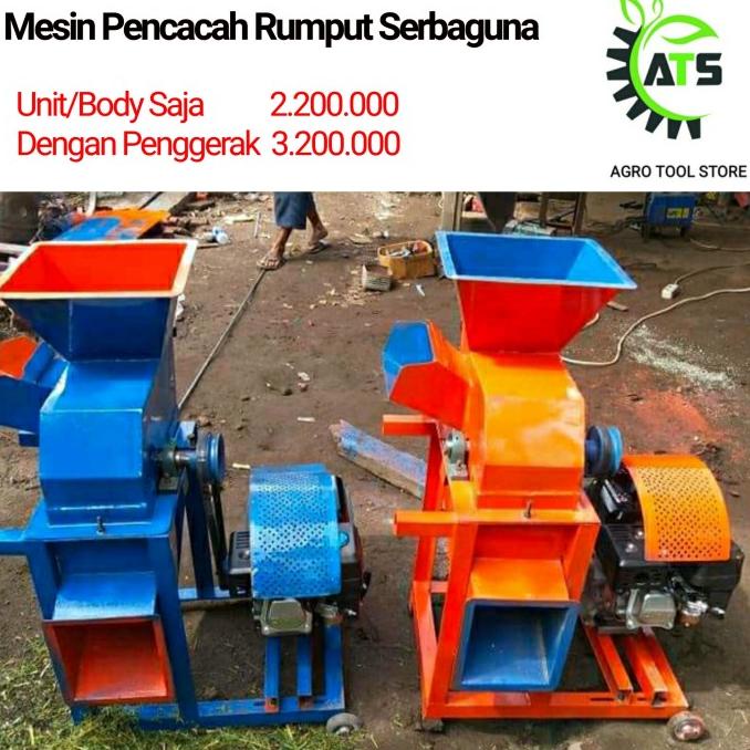 Jual Mesin Pencacah Rumput Multifungsi Cacah Jagung Cocopeat Kompos