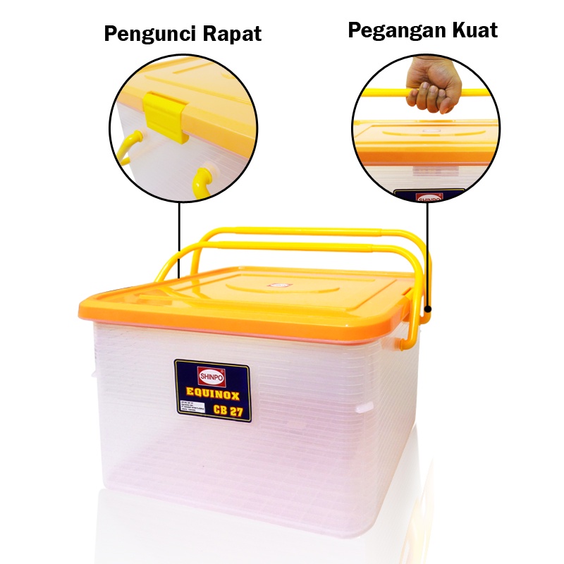 Jual SHINPO Equinox Container Box Kotak Penyimpanan Plastik 27 L with ...