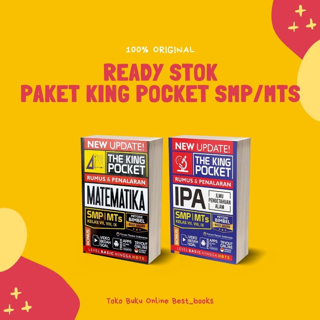 Jual Paket Rumus Smp New Update The King Pocket Matematika Ipa Smp