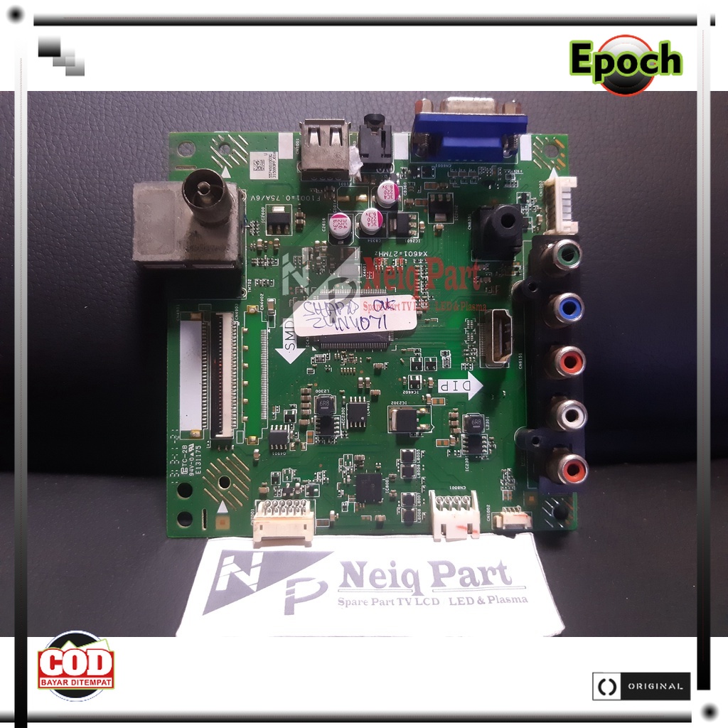 Jual Mb Mobo Mainboard TV Sharp LC 24N407I Mpeg Modul PCB