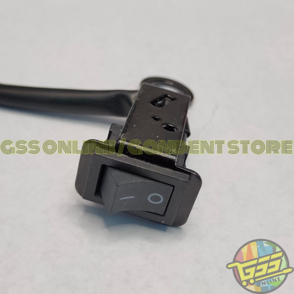 Jual Saklar power switch on off tombol lampu motor stang braket bracket ...