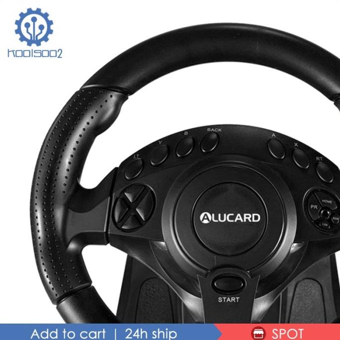 Jual Car Racing Game Steering Wheel Pedals Kit Driving Simulator Shopee Indonesia