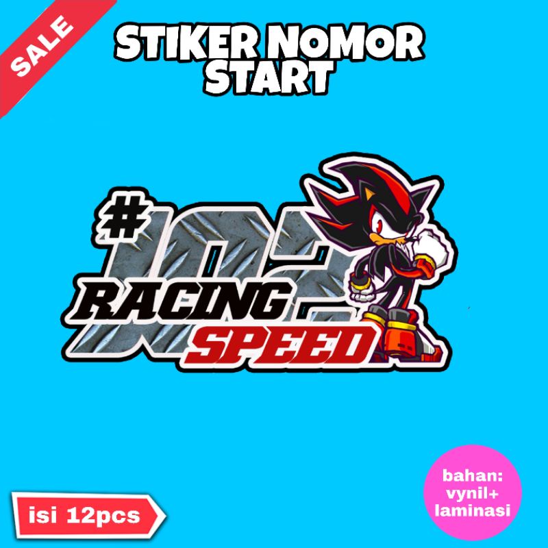 Jual STIKER NOMOR START RACING isi 12 Stiker | Shopee Indonesia