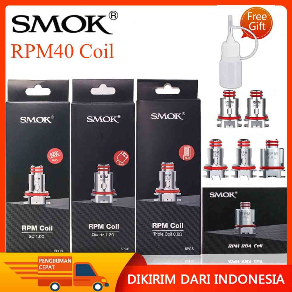 Jual Paket isi 5Pcs Set SMOK Rpm40 Pod Pengganti Occ Coil 0.4/0.6/1.0/1 ...