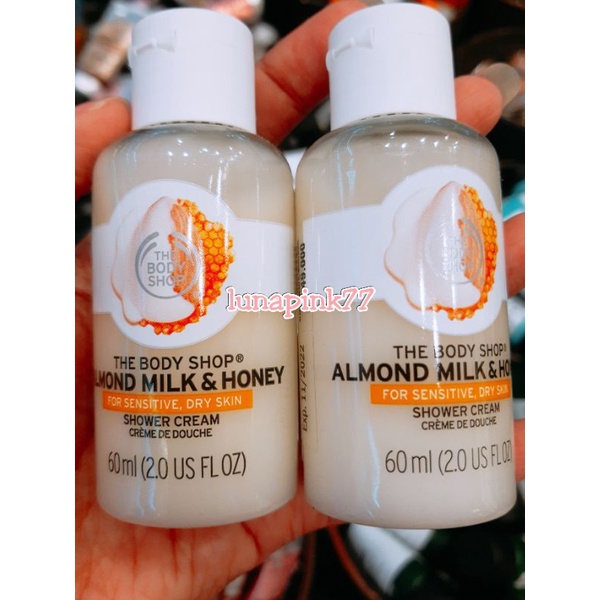 Jual The Body Shop Almond Milk & Honey Soothing & Caring Shower Cream