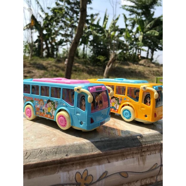 Jual Mainan School bus | Bus Sekolah Bump And Go | Ada Musik Dan Lampu ...