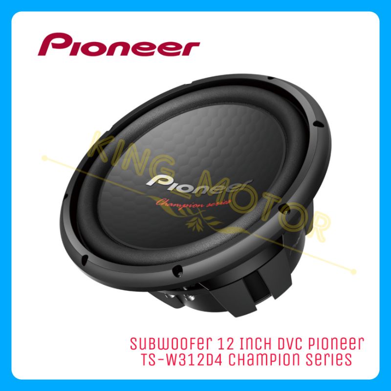 Jual Subwoofer 12 Inch Double Coil Pioneer TSW312D4 Champion Series