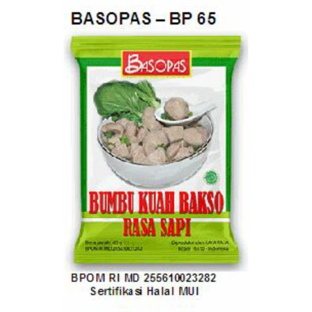 Jual Tepung Bakso Kuah Bakso 65 Gram Merk Basopas Shopee Indonesia