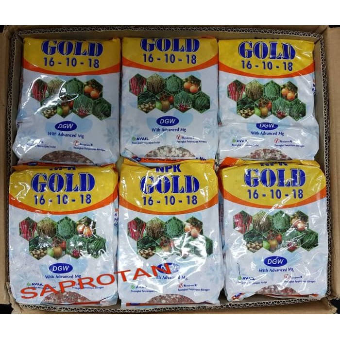 Jual NPK DGW GOLD 16 10 18 1 kg Pupuk npk buah Limited | Shopee Indonesia