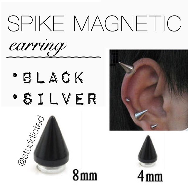 Jual 1 pasang Anting Punk Magnet Duri Spike | Shopee Indonesia