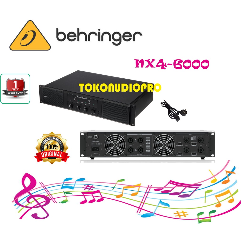 Jual Behringer NX46000 6000Watt 4channel Power Amplifier Original