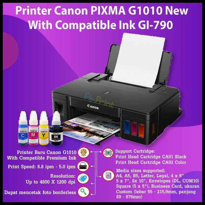 Jual Printer Canon Pixma G1010 Ink Tank Infus Inkjet Garansi Resmi Canon Shopee Indonesia 4924