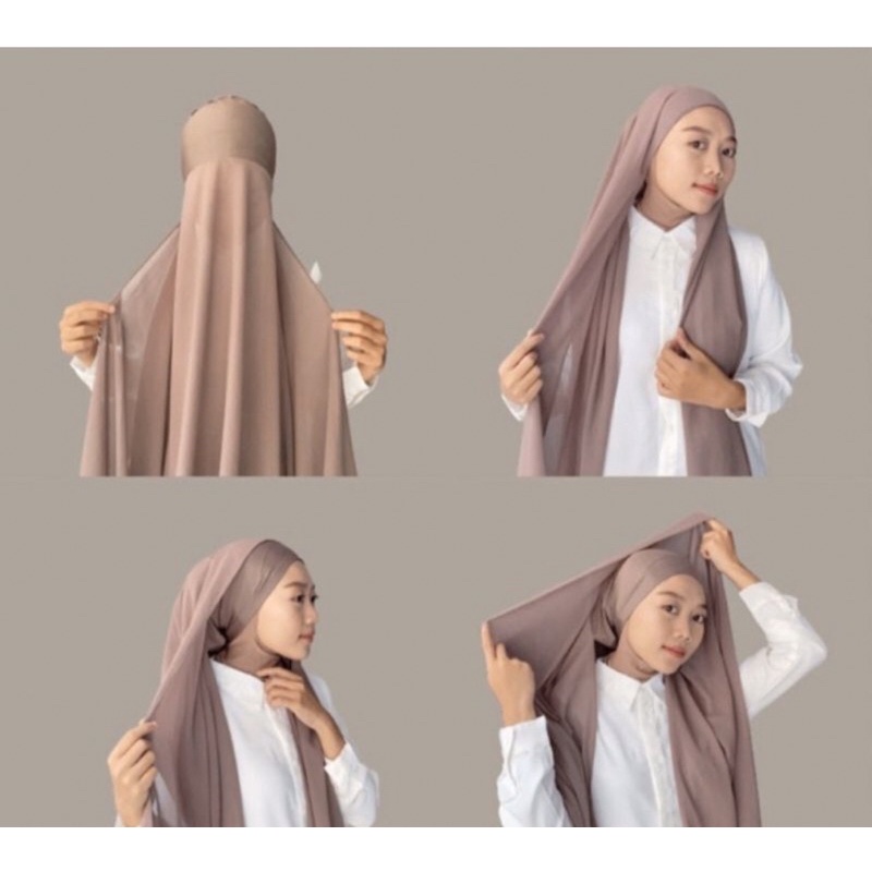 Jual PASHMINA INNER 2 IN 1 PASHMINA MELAYU | Shopee Indonesia