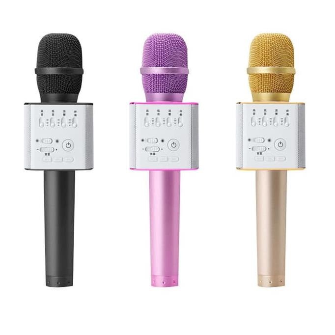 Jual Mic Karaoke KTV Q9 Bluetooth Wireless Microphone With Speaker