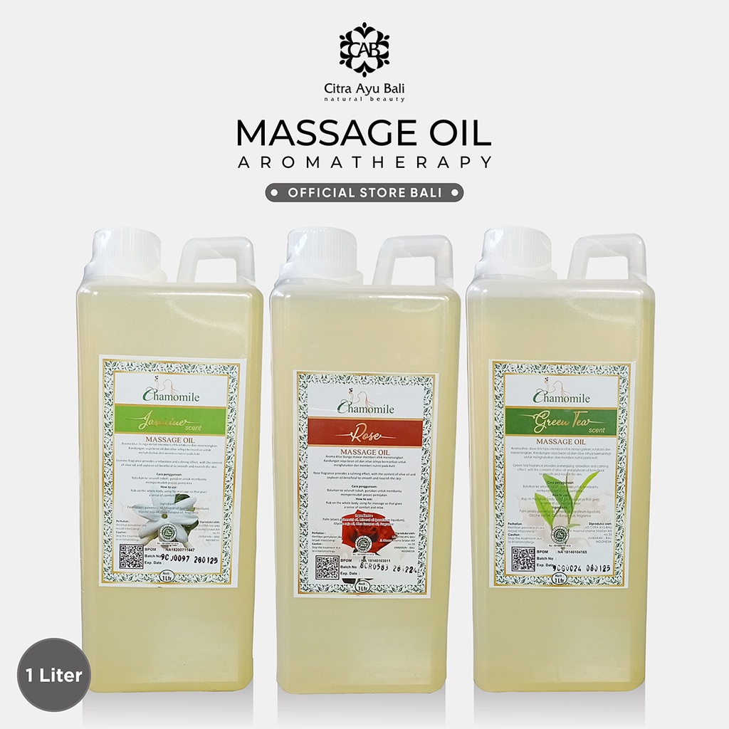 Jual Chamomile Massage Oil Minyak Pijat 1 Liter Citra Ayu Bali Official Bali Shopee Indonesia