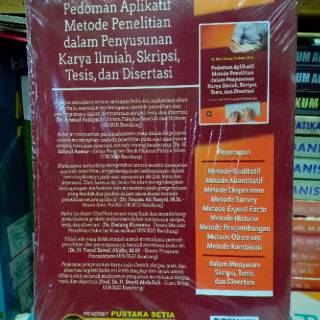 Jual BUKU PEDOMAN APLIKATIF METODE PENELITIAN DALAM PENYUSUNAN KARYA ...