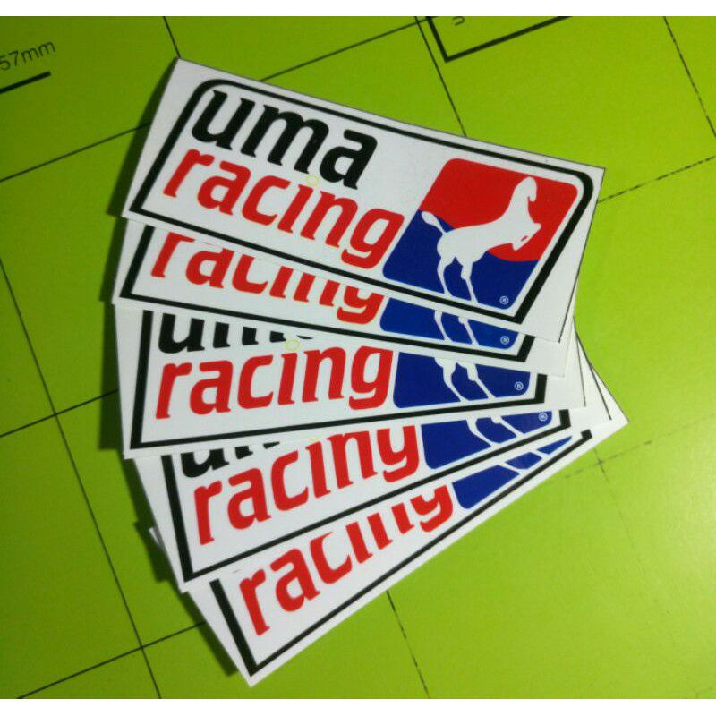 Jual Stiker Sticker Brand Racing Hell Racing Uma Helm Motor | Shopee ...