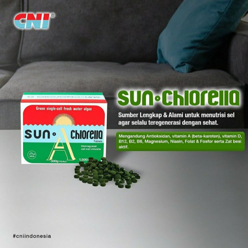 Jual Cni Sun Chlorella Isi 30 Tablet Shopee Indonesia