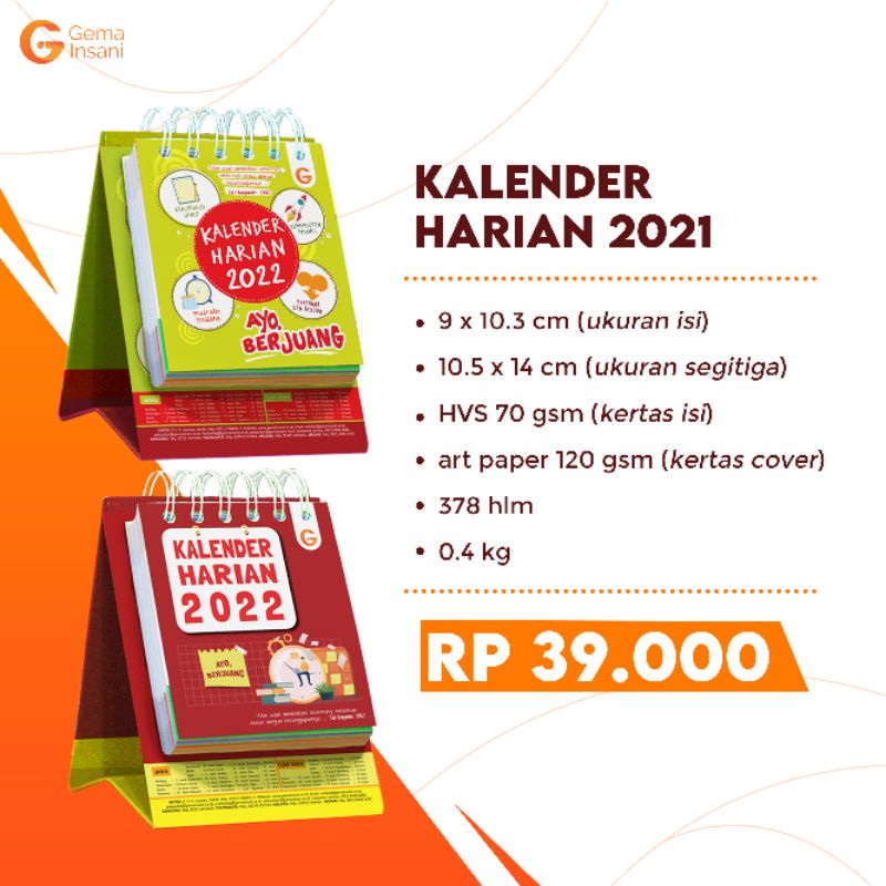 Jual kalender harian 2022 | Shopee Indonesia