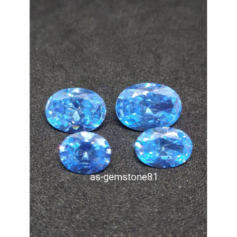 Jual Batu Permata Blue Topas Swiss Shopee Indonesia 9387