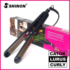 Shinon Sh 523A Lurus Alat Catok Rambut Catokan Curly 523 Keriting