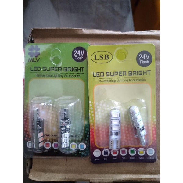 Jual Lampu Led T10 polos / strobo variasi 12v - 24v | Shopee Indonesia