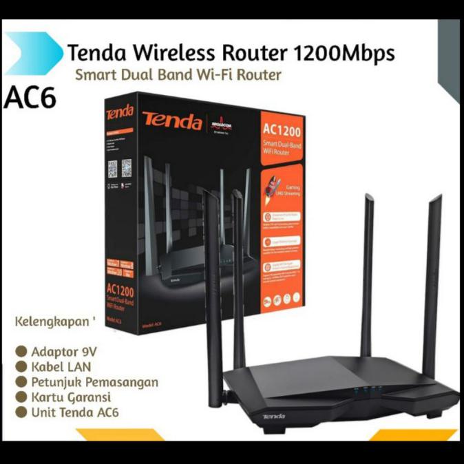 Jual TENDA AC6 dual band wall killer / Router wifi 5GHz repeater wisp