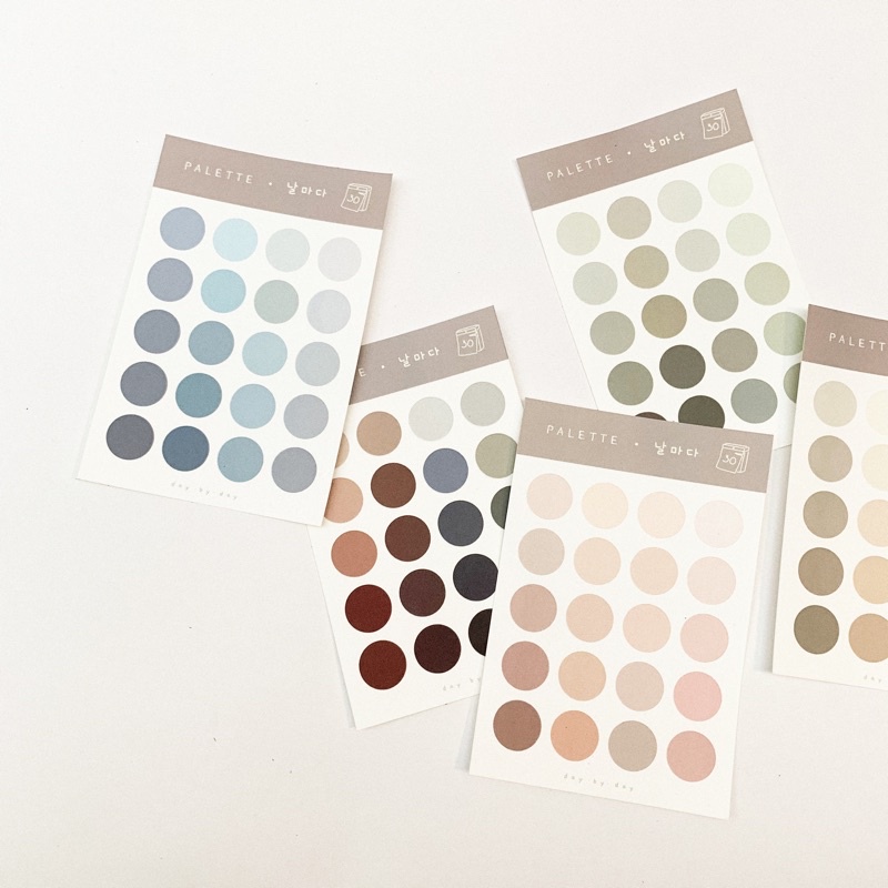 Jual Color Palette Sticker - Aesthetic Korean Sticker | Shopee Indonesia