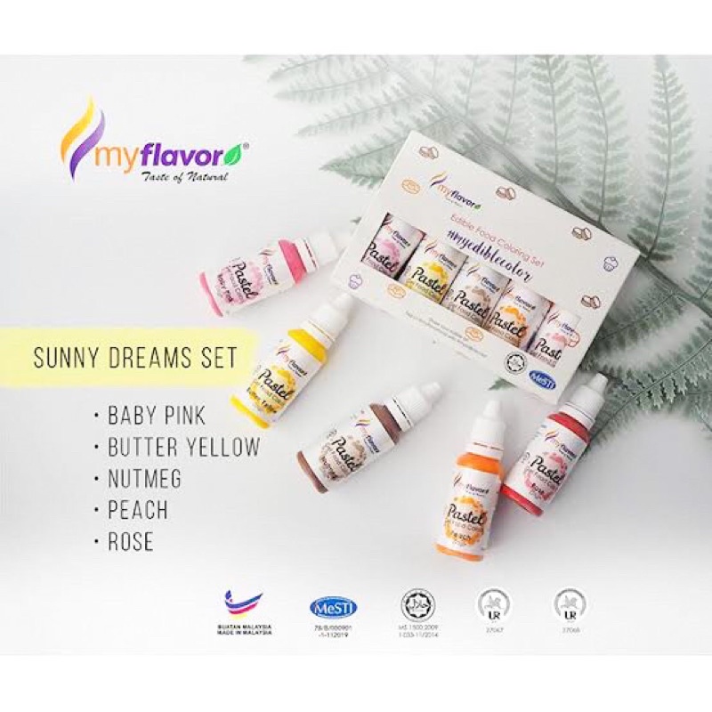 Jual myflavor my flavor warna pastel sunny dreams gel food coloring