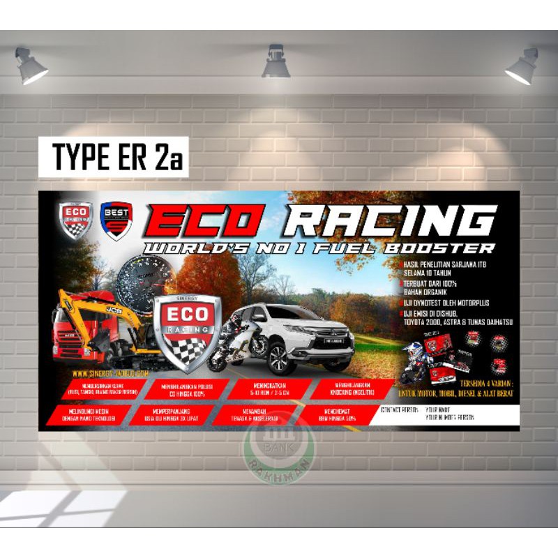 Jual SPANDUK BANNER | Eco Racing Indonesia | Ukuran 2m x 1m | Shopee ...