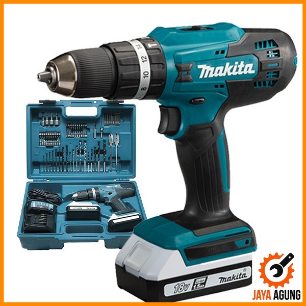 Jual MAKITA Cordless Hammer Drill HP488DYEX1 Bor Baterai Set HP 488 ...