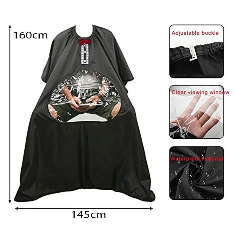 Jual Barber Cape Kain Pangkas Rambut Transparan Tengah | Shopee Indonesia