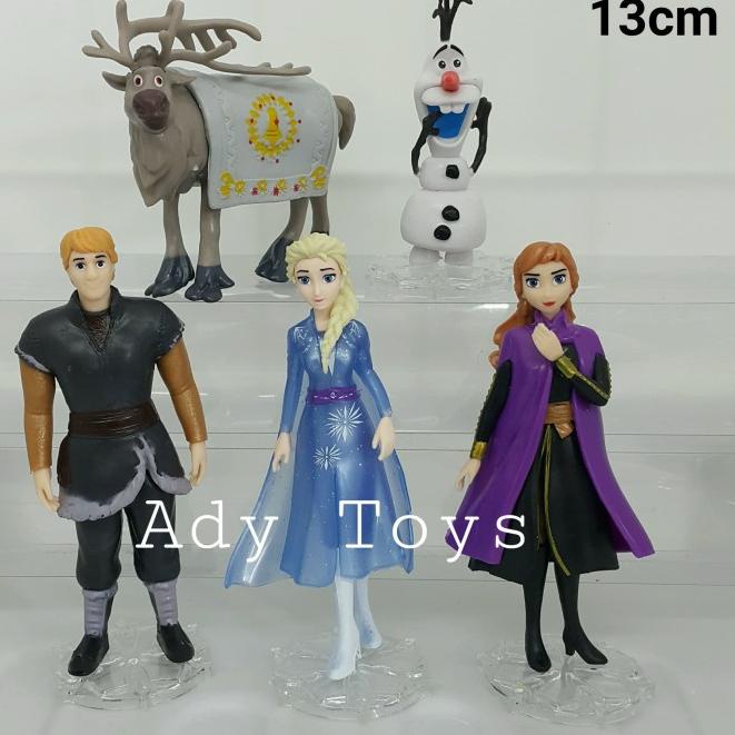 Whitehouse Leisure Frozen 2 - Set 4 Portachiavi Peluche Morbido: Elsa, Anna, Olaf E Sven (12,7 Cm)