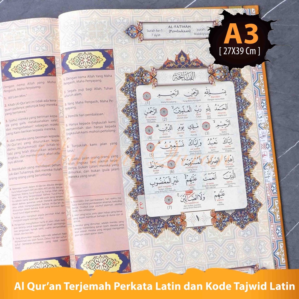 Jual COD Al Quran Lansia Jumbo The Big Al Hadi B4 Mushaf Terjemah Jumbo ...