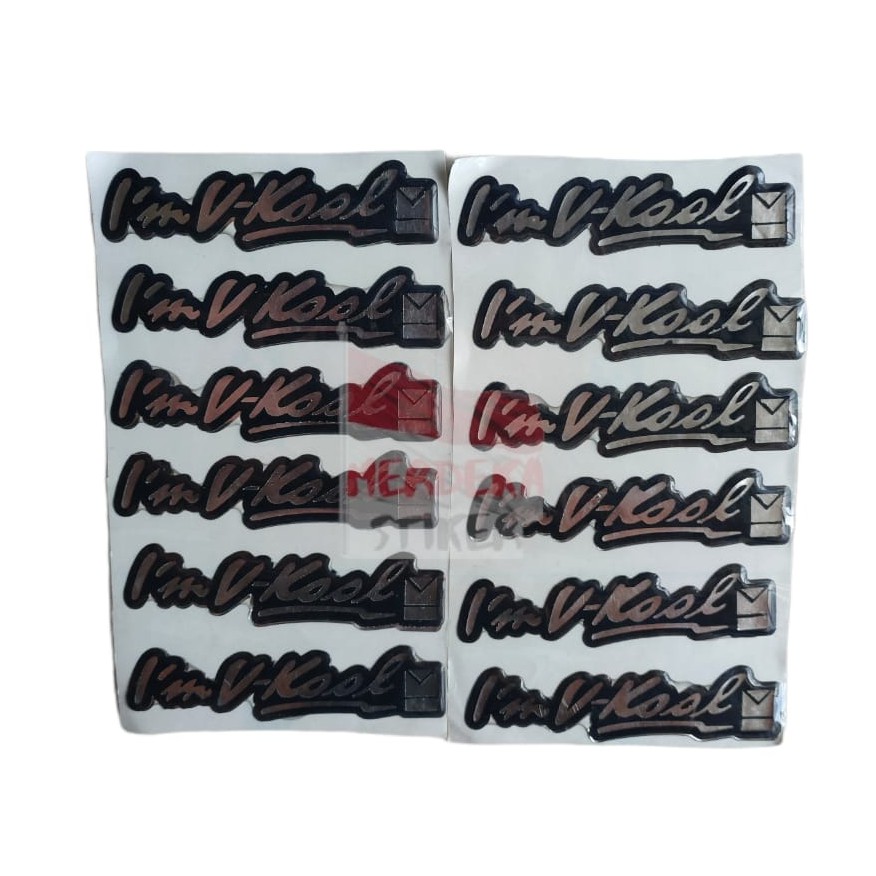 Jual STICKER EMBLEM IMVKOOL I'M V-KOOL | Shopee Indonesia
