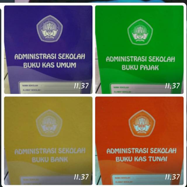 Jual Paket Administrasi Sekolah Buku Kas Umum terbaru K13 Shopee