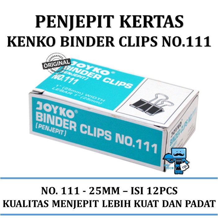 Jual Klip Kertas Binder Clip Kenko No 111 Shopee Indonesia