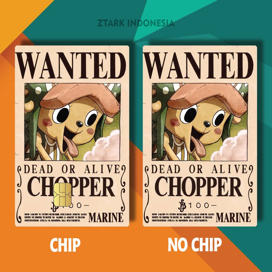 Jual STIKER FLAZZ ONE PIECE WANTED CHOPPER BROOK SANJI R81IR/EPIDH ...