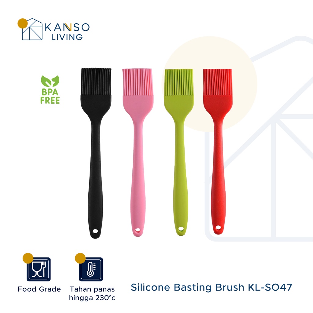 Jual Kanso Living Silicone Brush Kuas Silikon Kue Bbq Mentega Tahan