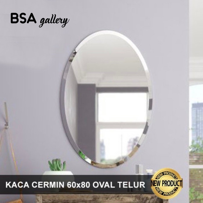 Jual Kaca Cermin Kamar Mandi Oval Polos X Cermin Gantung Minimalis Shopee Indonesia