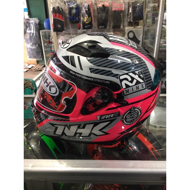 Jual Helm Nhk Rx Motif Racer X Ping Flou Double Visor Full Face