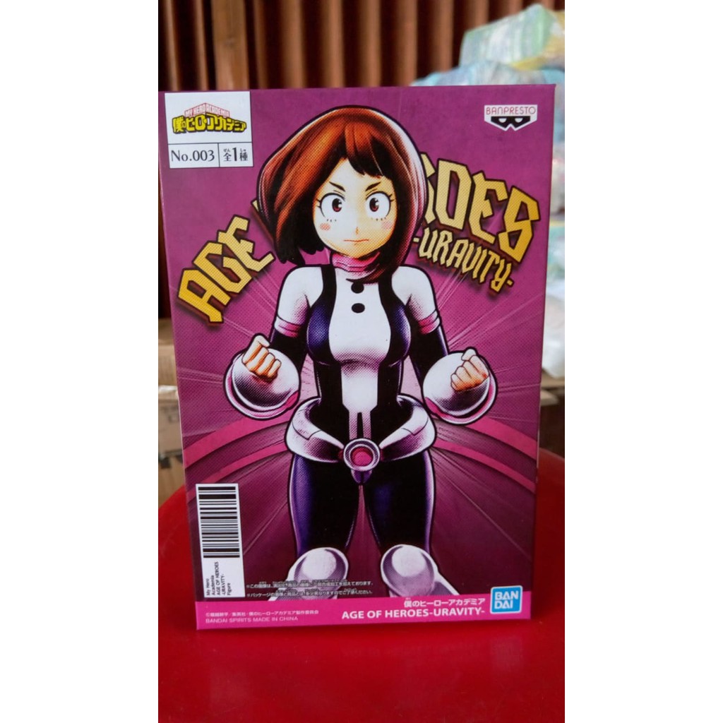 Banpresto 85457P - My Hero Academia Age Of Heroes - Statuetta Di Uravity (Ochaco Uraraka), Altezza 15 Cm, Collezione Ufficiale
