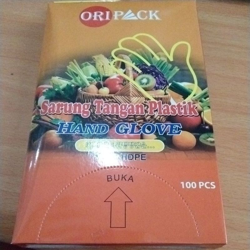 Jual SARUNG TANGAN PLASTIK ORIPACK ISI 100 PCS | Shopee Indonesia