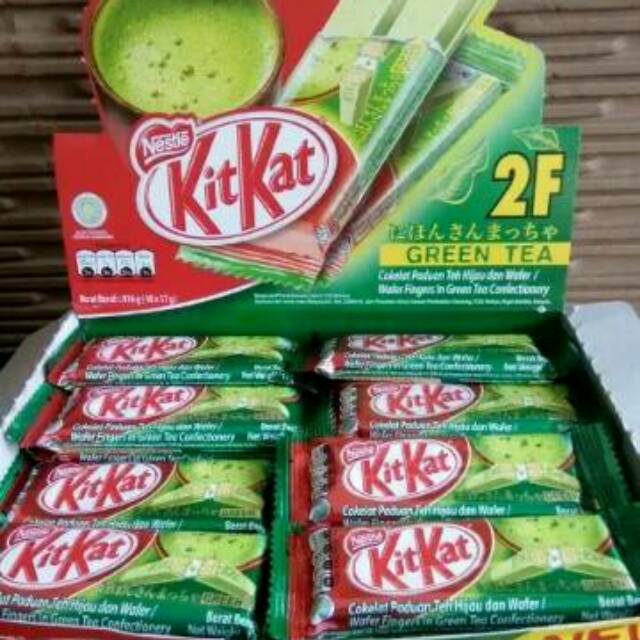 Jual KITKAT GREEN TEA 2F Label Halal Shopee Indonesia