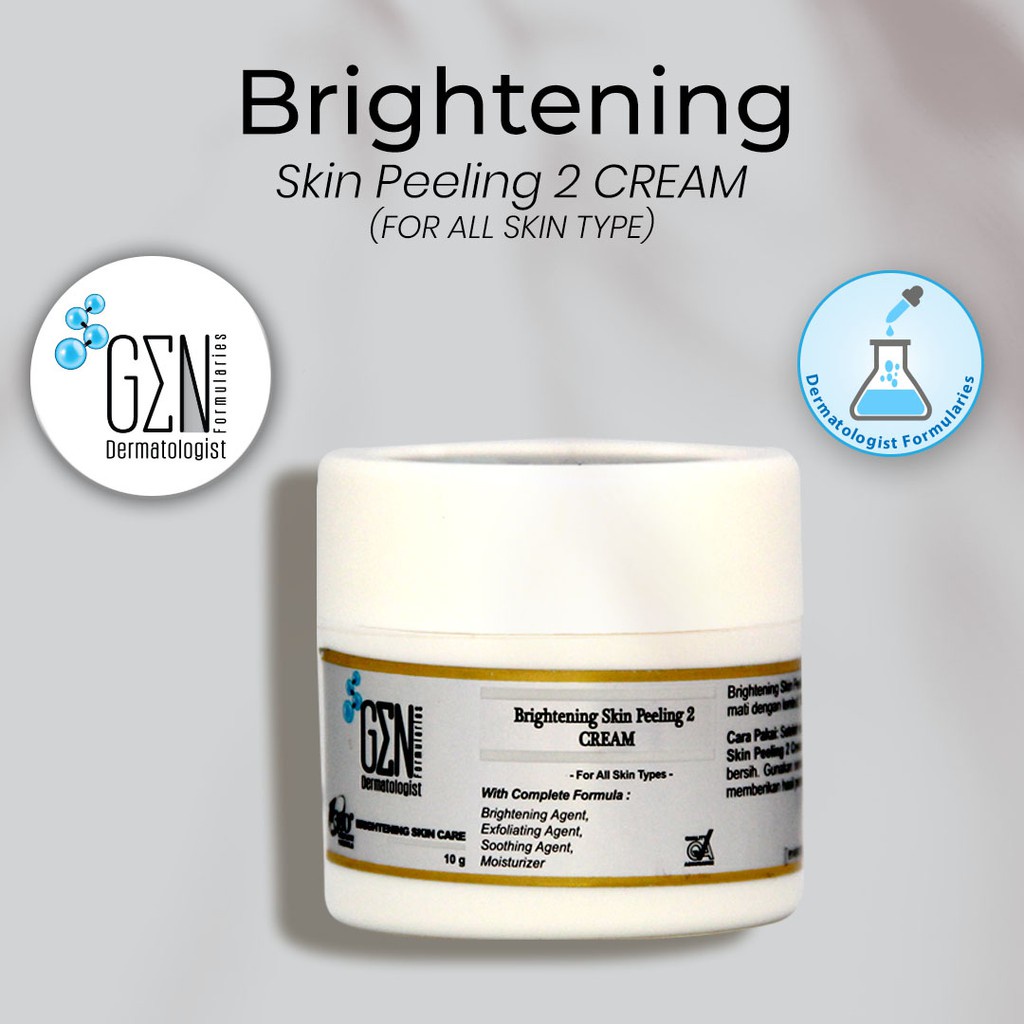 Jual GEN Brightening & Skin peeling 1 & 2 Cream | Shopee Indonesia